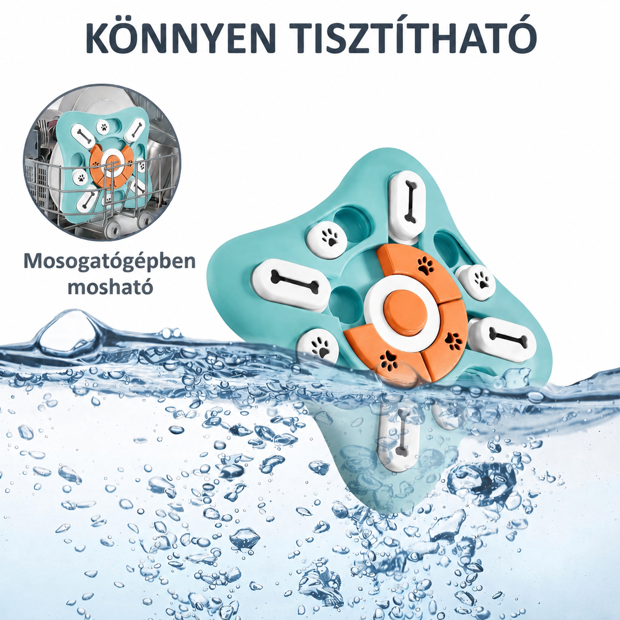 Készségfejlesztő Kutyajáték - Türkiz–narancs