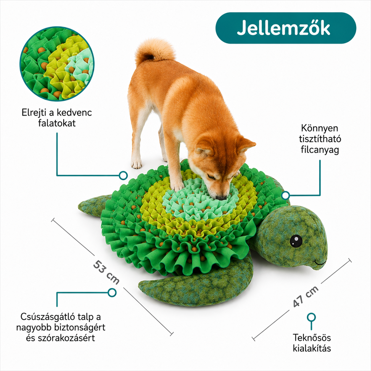 Teknős Szimatoló Matrac – Interaktív Játék