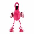 Csipogó Flamingó Kötél Lábakkal - Pink