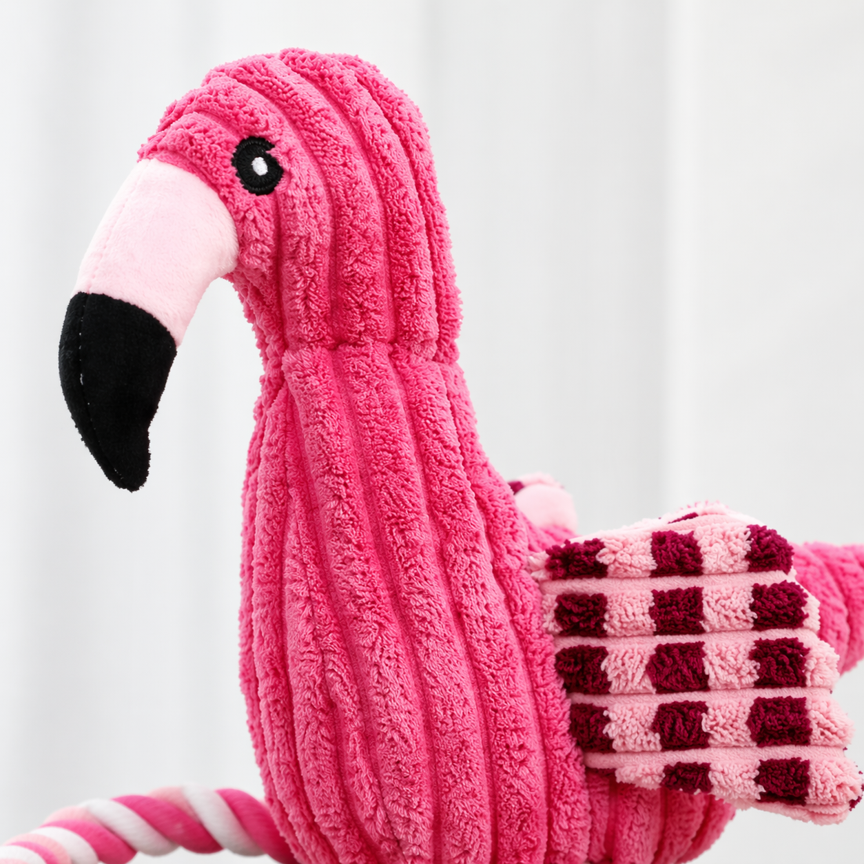 Csipogó Flamingó Kötél Lábakkal - Pink