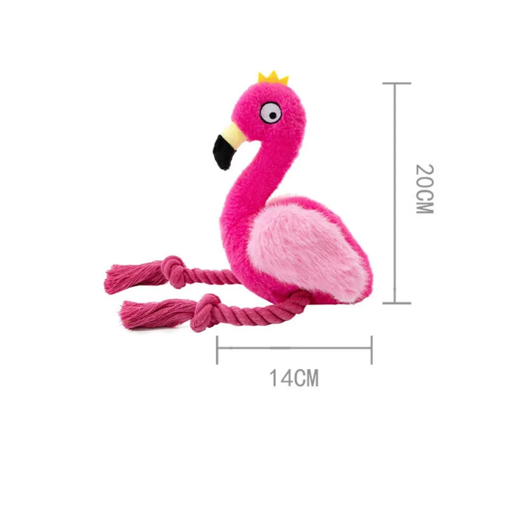 Flamingó Plüss Köteles Játék - Pink