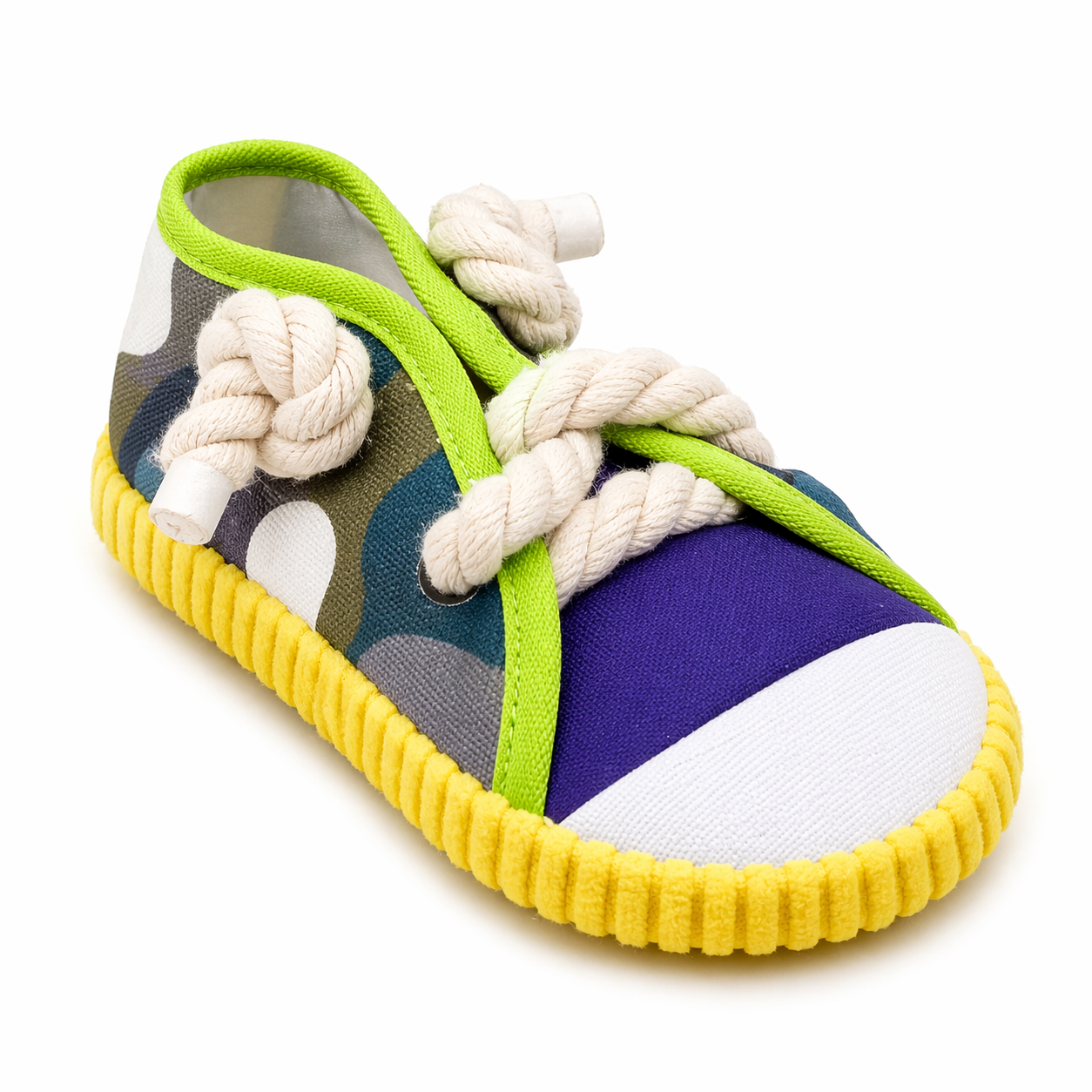 Sneaker Kutyajáték Kötélfűzővel - Sárga