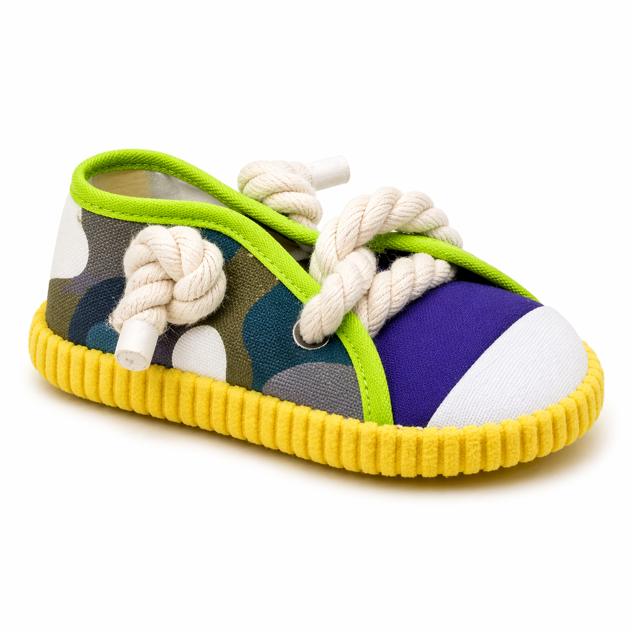 Sneaker Kutyajáték Kötélfűzővel - Sárga