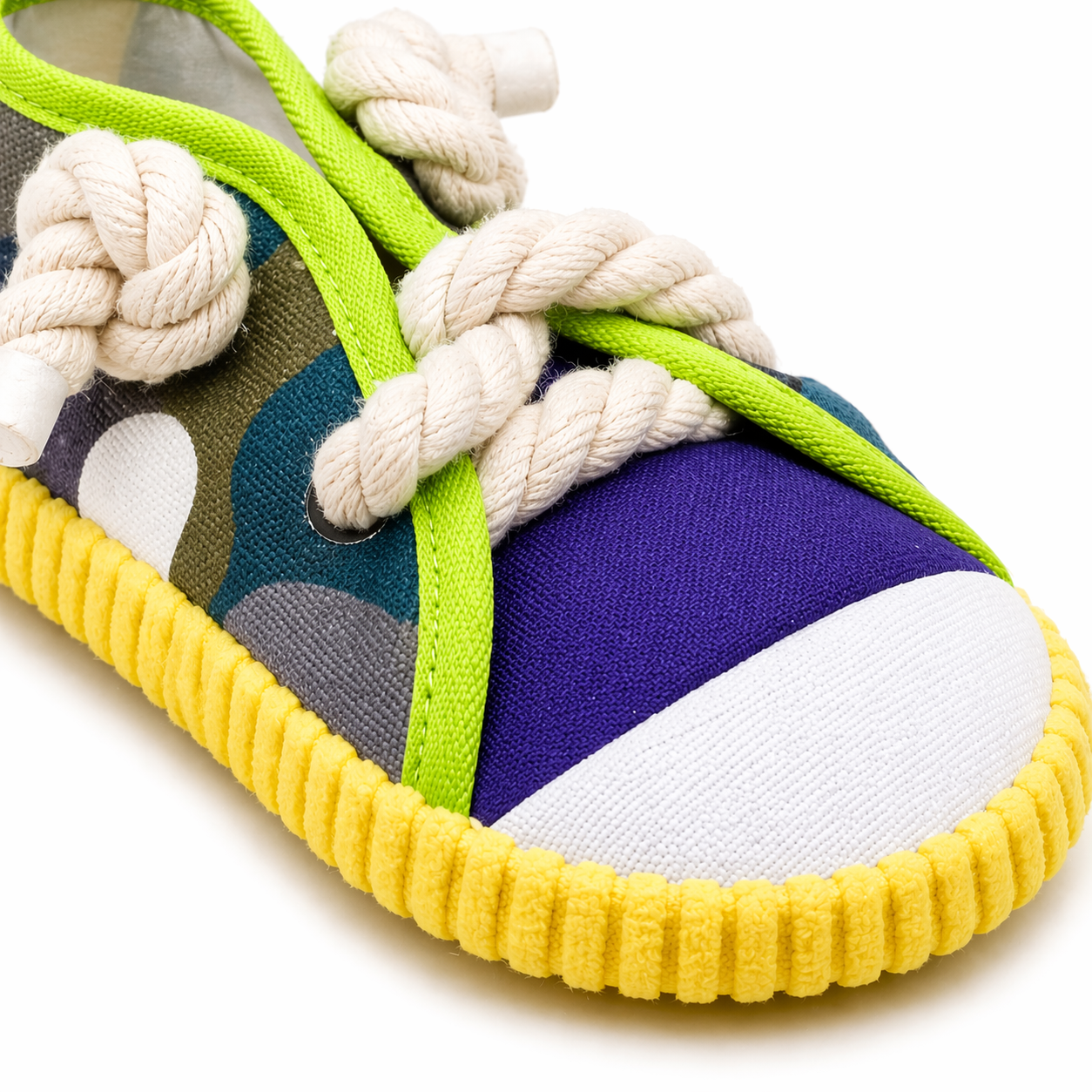 Sneaker Kutyajáték Kötélfűzővel - Sárga