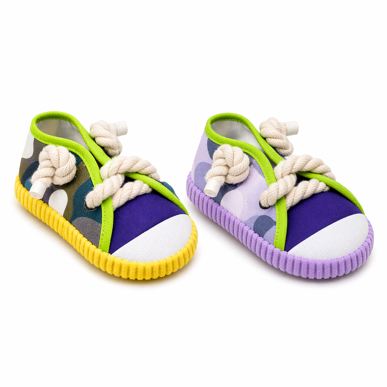 Sneaker Kutyajáték Kötélfűzővel - Sárga